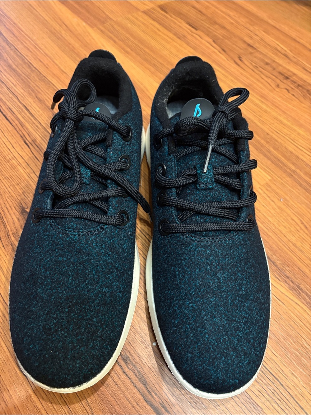 All birds Casual Teal-Black Wool Blend Sneakers 11